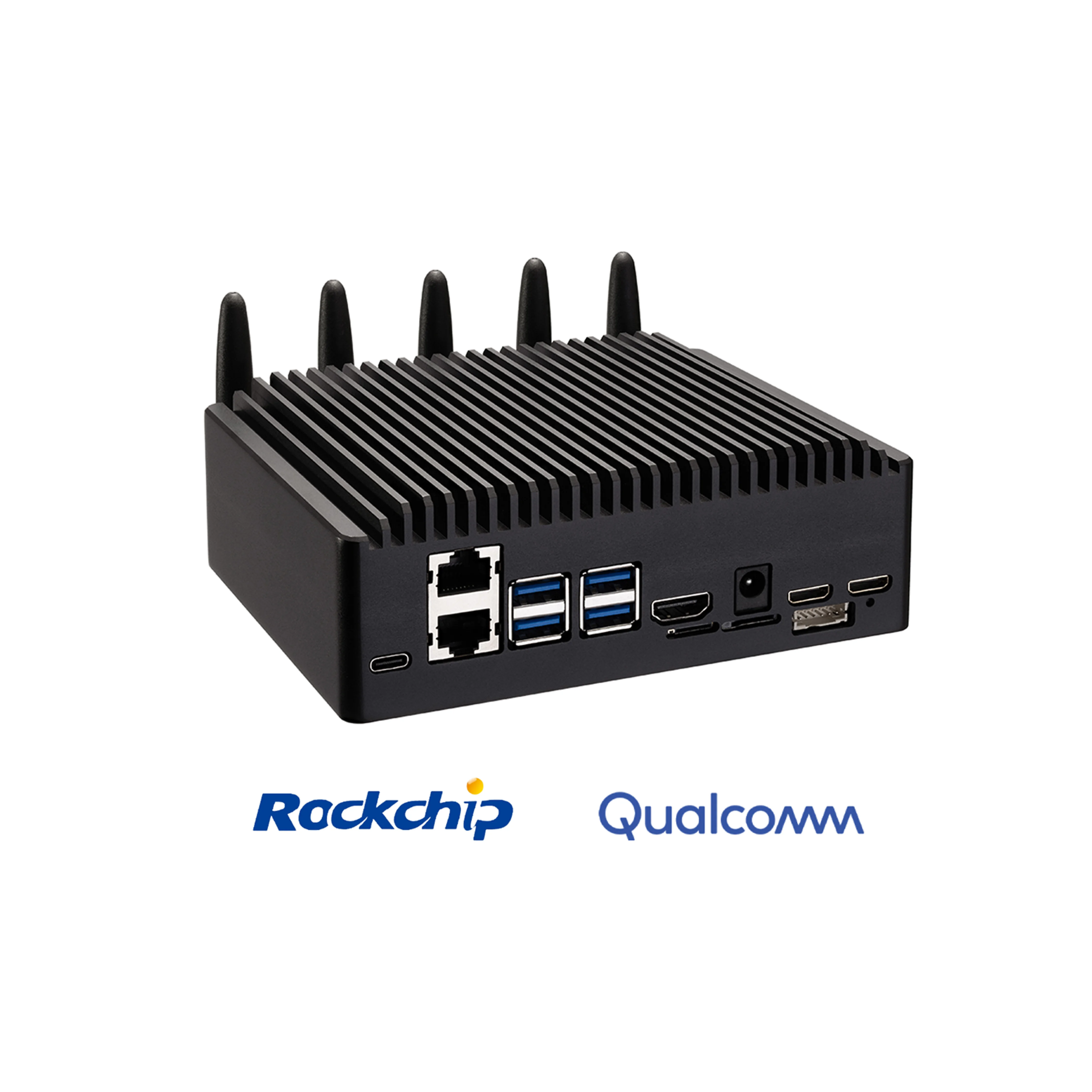 DIT ARM نظام مضمن كمبيوتر صغير RK3568 RK3588 NPU المنفذ التسلسلي LAN USB الإدارة الصناعية أندرويد Ubuntu Linux التشغيل