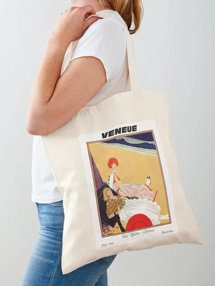 

VENEUE : Vintage 1923 Magazine Advertising Print Tote Bag Cloth bag Women's bags shoping bag custom fabric