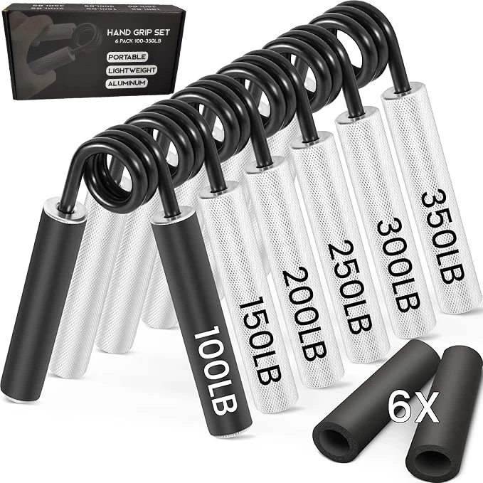 

100-350Lb Heavy Duty Alloy Steel Hand Gripper Non-Slip Wrist Forearm Exercise Equipment