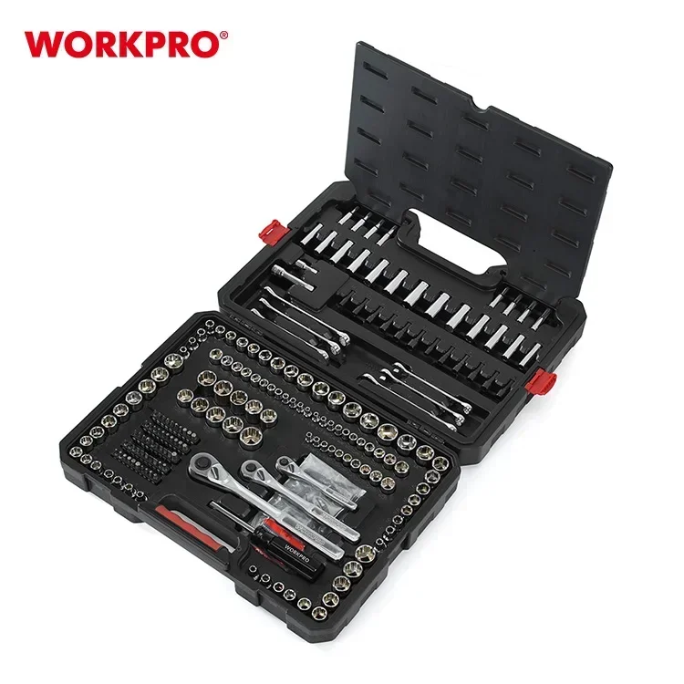 WORKPRO 230 piece Mechanics Tool Kit With Hard Case For Bicycle Car Repairing Tool Set