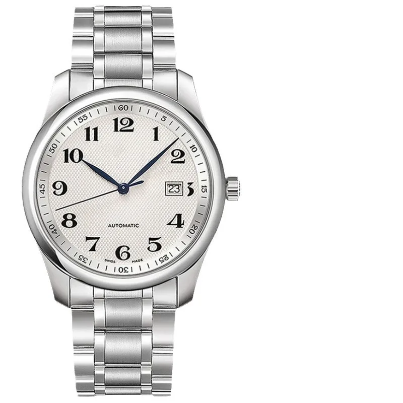 ساعة رجالية أنيقة مع تقويم ذهبي مزدوج، عرض مضيء، وحزام فولاذي قوي، مثالية للسادة العصريات