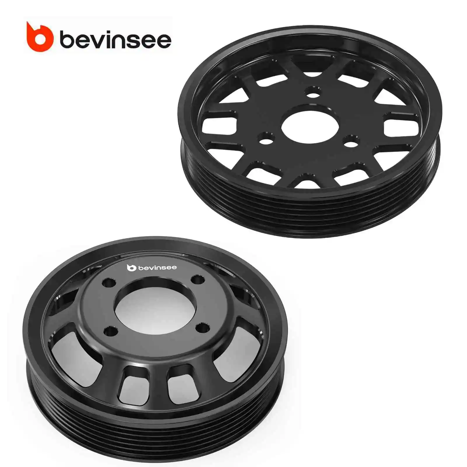 For BMW M52 Power Steering & Water Pump Pulley Set For BMW E36 E39 Z3 320i 323i 328i 520i 523i 528i
