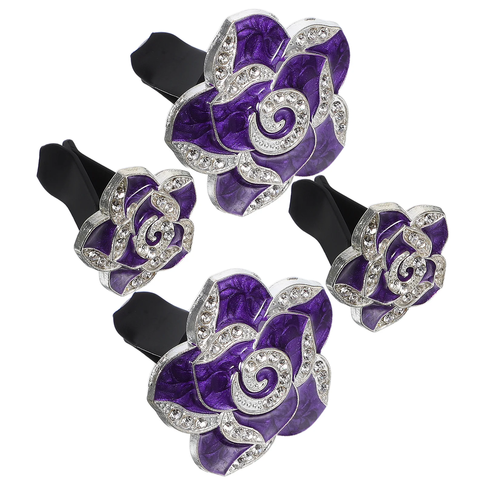 

4Pcs Camellia Air Vent Clips Car Diffuser Clip Charming Flower Vent Clip Car Interior Accessories for Women Girls