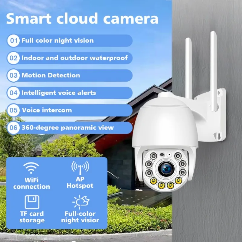 

HD20M14HX-WIFI Floodlight Security Camera 1080P HD WiFi CCTV Security System Outdoor Network Wireless Monitoring