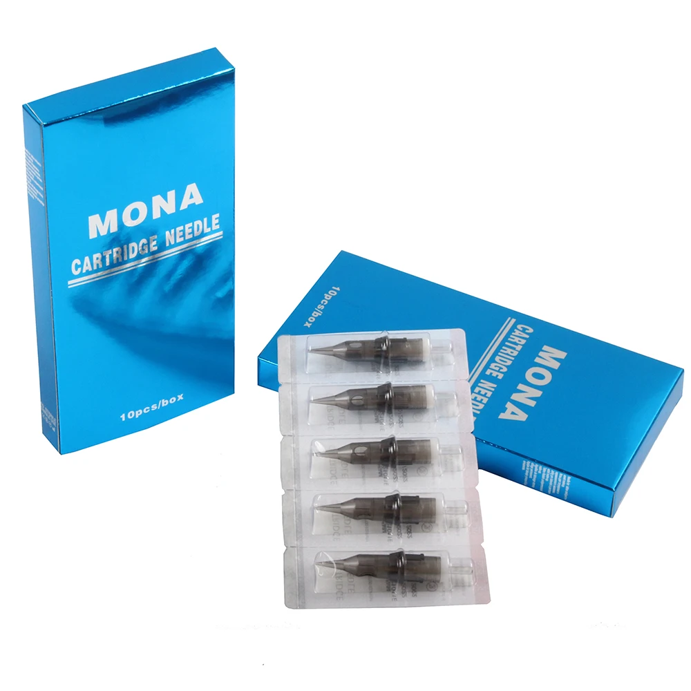 Mona 10pcs disposable Universal tattoo needle cartridge permanent makeup tattoo cartridges professional for tattoo machine