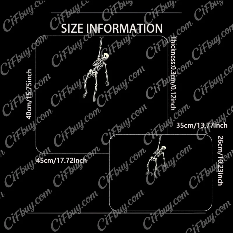 CIFBUY Ultra Smooth Gaming Mouse Pad High Speed Precision Control Non Slip Rubber Base Compatible With All Sensors ForPC Office