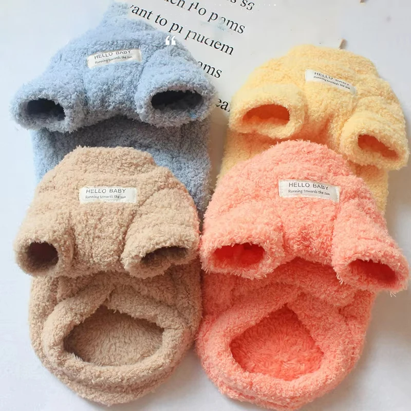 Winter Warm Dog Sweater for Small Dogs Plush Dog Clothes Soft Puppy Coat Jacket Chihuahua Teddy Puppy Clothes Dog Supplies