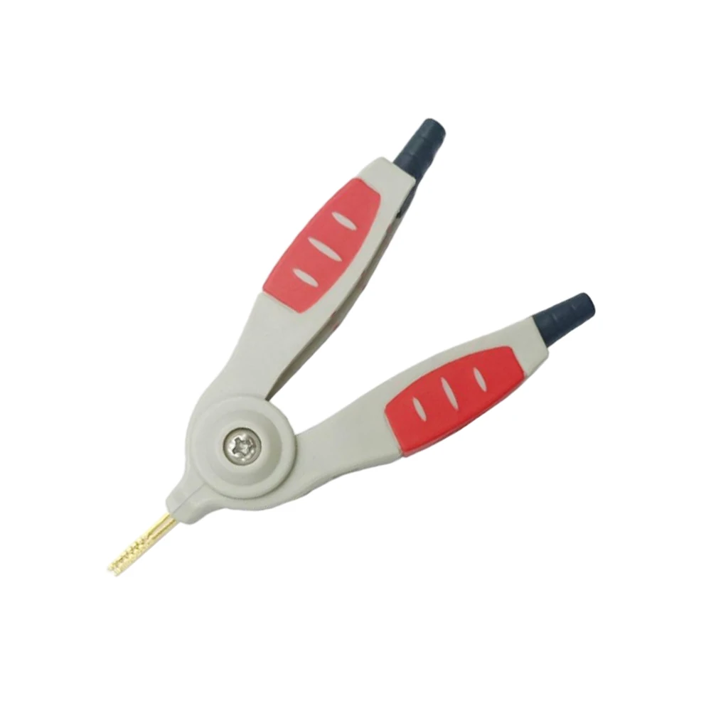 1PCS Solderable Sharp Tip Alligator Test Clip Gold Plated for LCR Bridge Resistance Measurement Multimeter Voltage Test