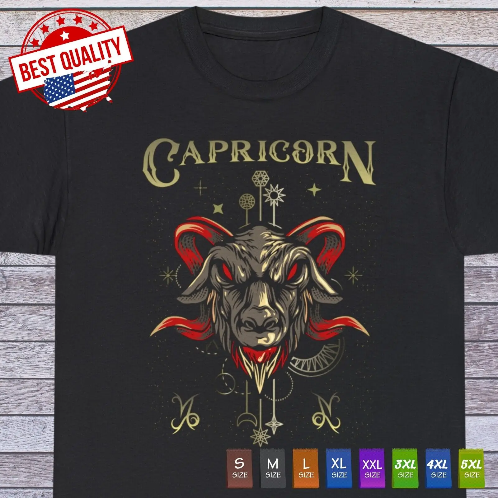 New Capricorn Zodiac Sign T Shirt, Horoscope Clothing