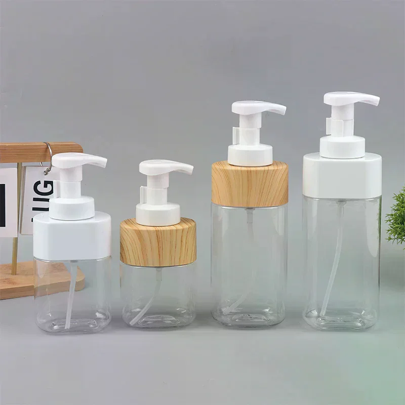 Dispensador de jabón de manos espumoso transparente, botella vacía de Gel de ducha, limpiador Fcial, contenedor de Mousse portátil de viaje, 300/500ml