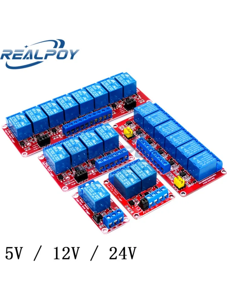 1 2 4 6 8 Kanal Weg 5V 12V 24V Relais Modul Board Shield mit Optokoppler Unterstützung High und Low Level Trigger für Arduino