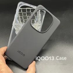 Ultra Thin Slim Soft Back Case Shockproof Matte Rubber Skin Cover For iQOO 13 Original Back Clear Case Funda
