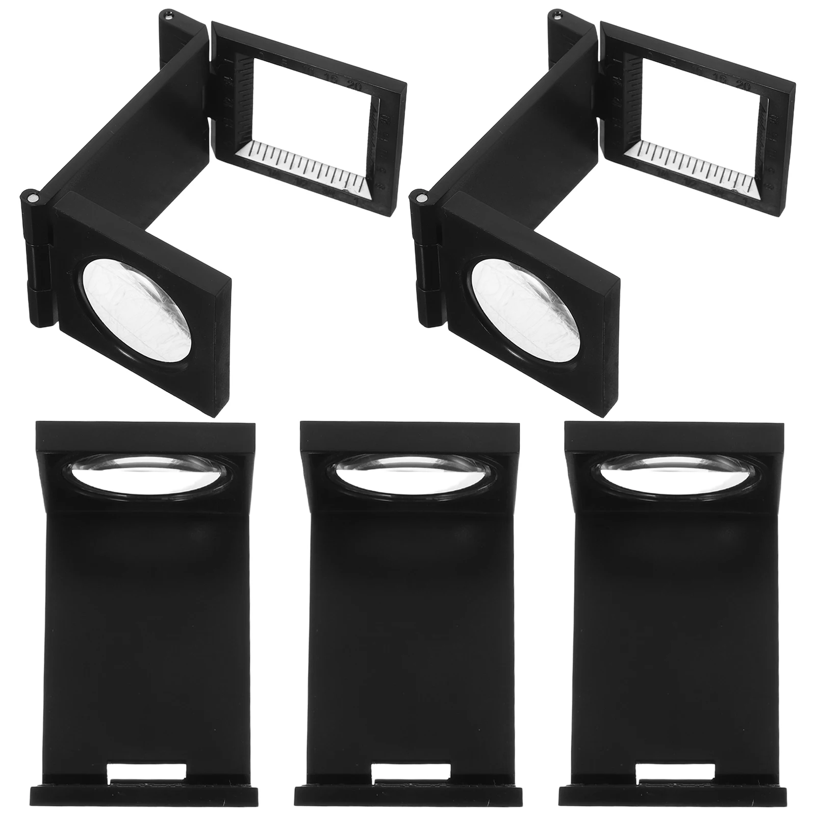 

5 Pcs Foldable Magnifying Mirror Handheld Glasses Magnifier Reading Folding Eye Loupe