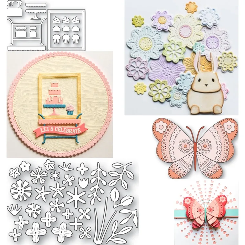 Beautiful Flowers and Tender Green Shoots Metal Cutting Dies New Arrival 2026 DIY Molds Scrap Booking Paper Making Die Cuts