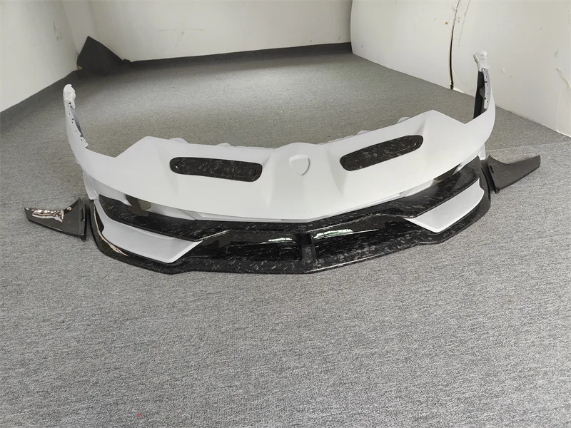 New Condition Carbon Fiber Semi Forged Front Bumper Body Kit Lamborghini Aventador LP700 LP750 Upgraded SVJ Style Screws