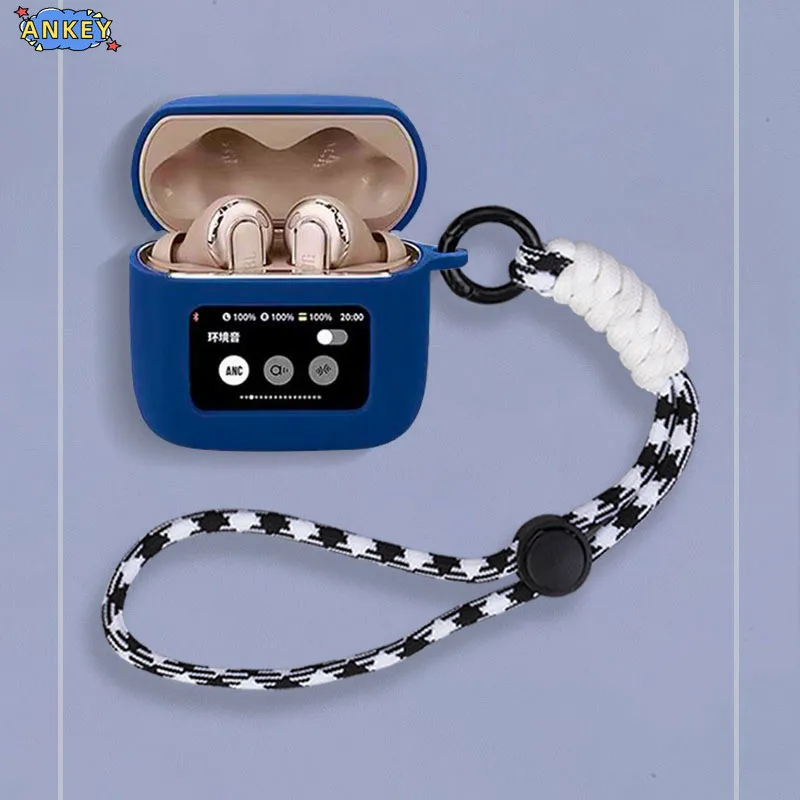 for JBL Tour Pro 3 , Tour Pro 2 Case Protective Nylon Lanyard Soft Cover Shells Anti Dust Sleeve Hand Rope Strap Accessories
