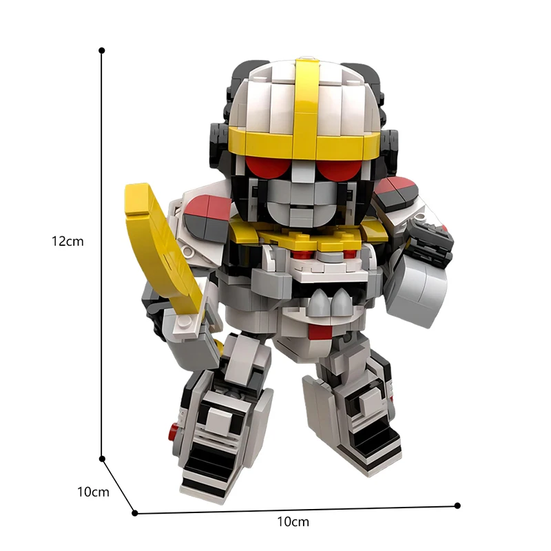 MOC Powered Deformation Mecha Tiger Zord Robot Building Block Set For Morphin Dinosaur Team Rangers Bricks Megazord Children Toy