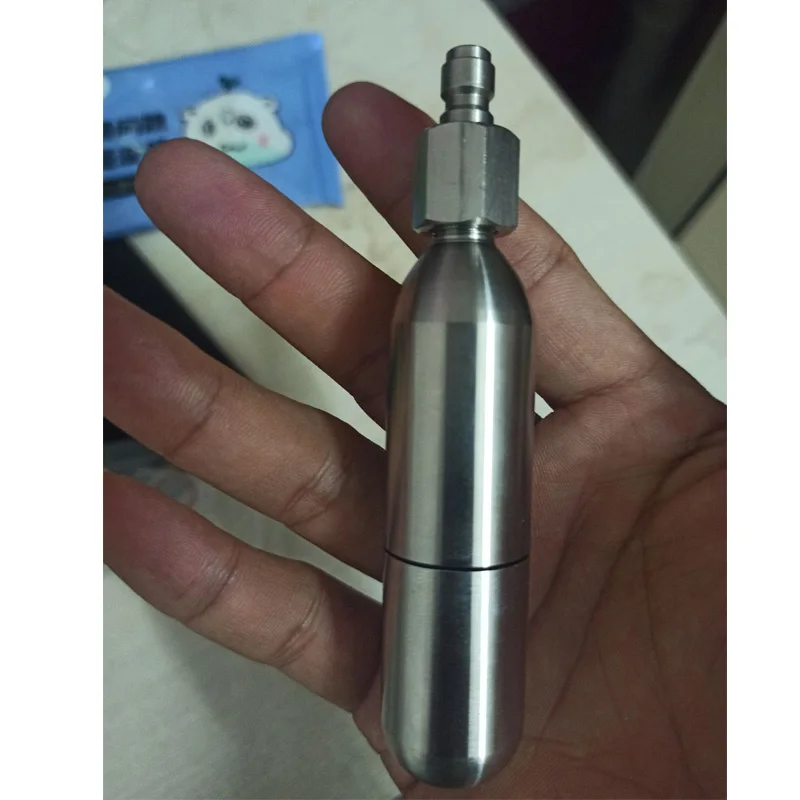 Wiederaufladbare Kapsel 8g 12g 16g Inflator Glühbirne Pumpe Reifen Gas Tank Luft Empfänger Aufblasbare Adapter Reiten notfall Zubehör – Detail 6