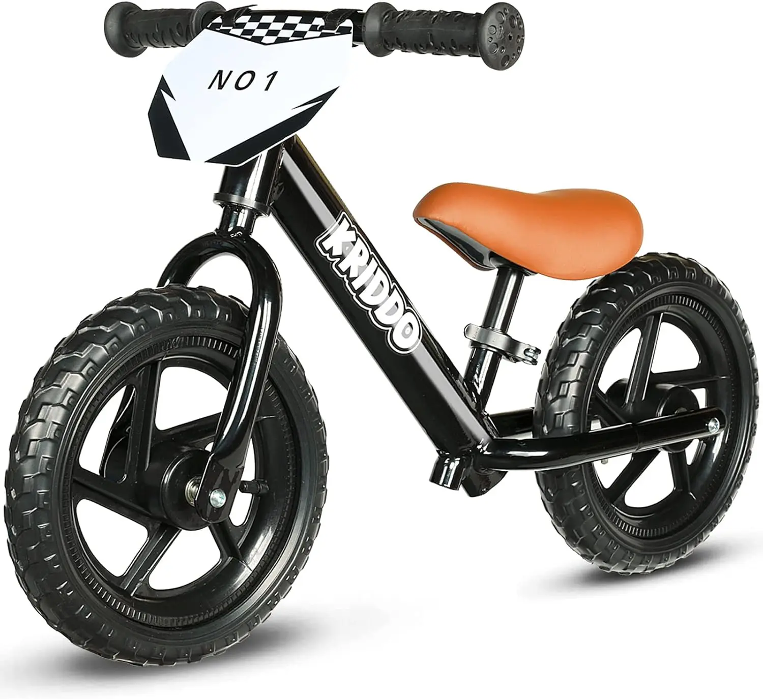 Bicicleta de equilibrio para niños pequeños de 2 años, edad de 24 meses a 5 años, bicicleta de empuje de 12 pulgadas con placa personalizada, 3 juegos de pegatinas