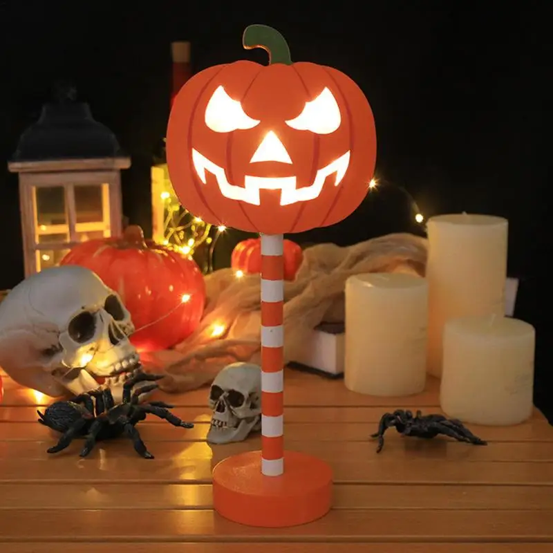 Lampka nocna z dyni Lampka nocna z duchami Halloween Światła LED Halloween Wystrój kuchni Odpinane lampki z dyni na Święto Dziękczynienia