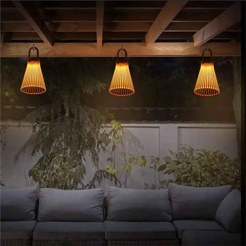 [B17B!】 Solar Garden Lantern, Decorative Outdoor Post Light With Automatic Switch-On Feature, IP44 Waterproof, Scenic Lighting E