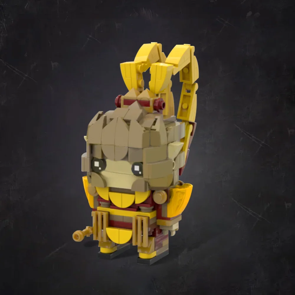 Gobricks moc mito preto wukongs modelo brickheadz blocos de construção clássico jogo quente personagens tijolos brinquedo para crianças presente