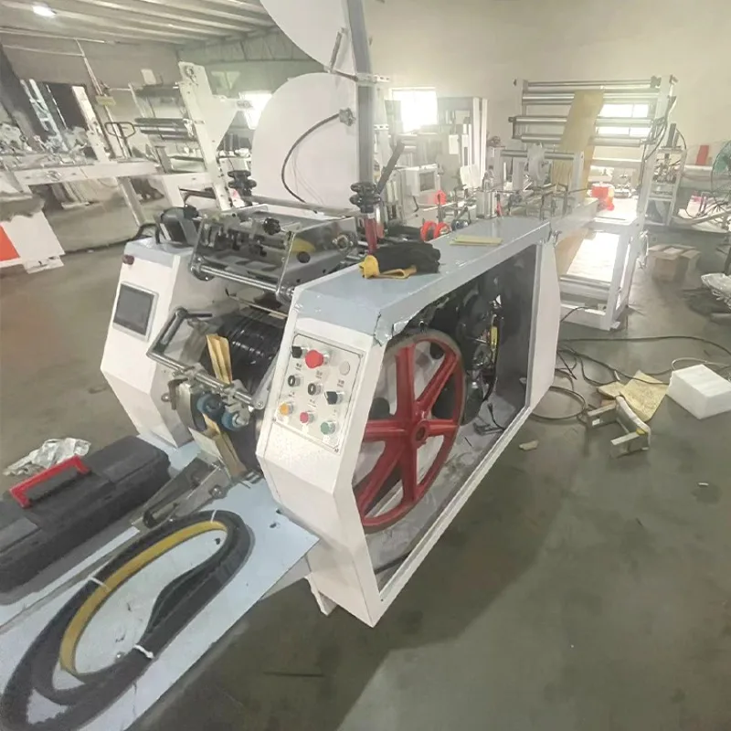 آلة صنع الأكياس الورقية السفلية على شكل حرف V أوتوماتيكية بالكامل لآلة أكياس ورق الطعام #2