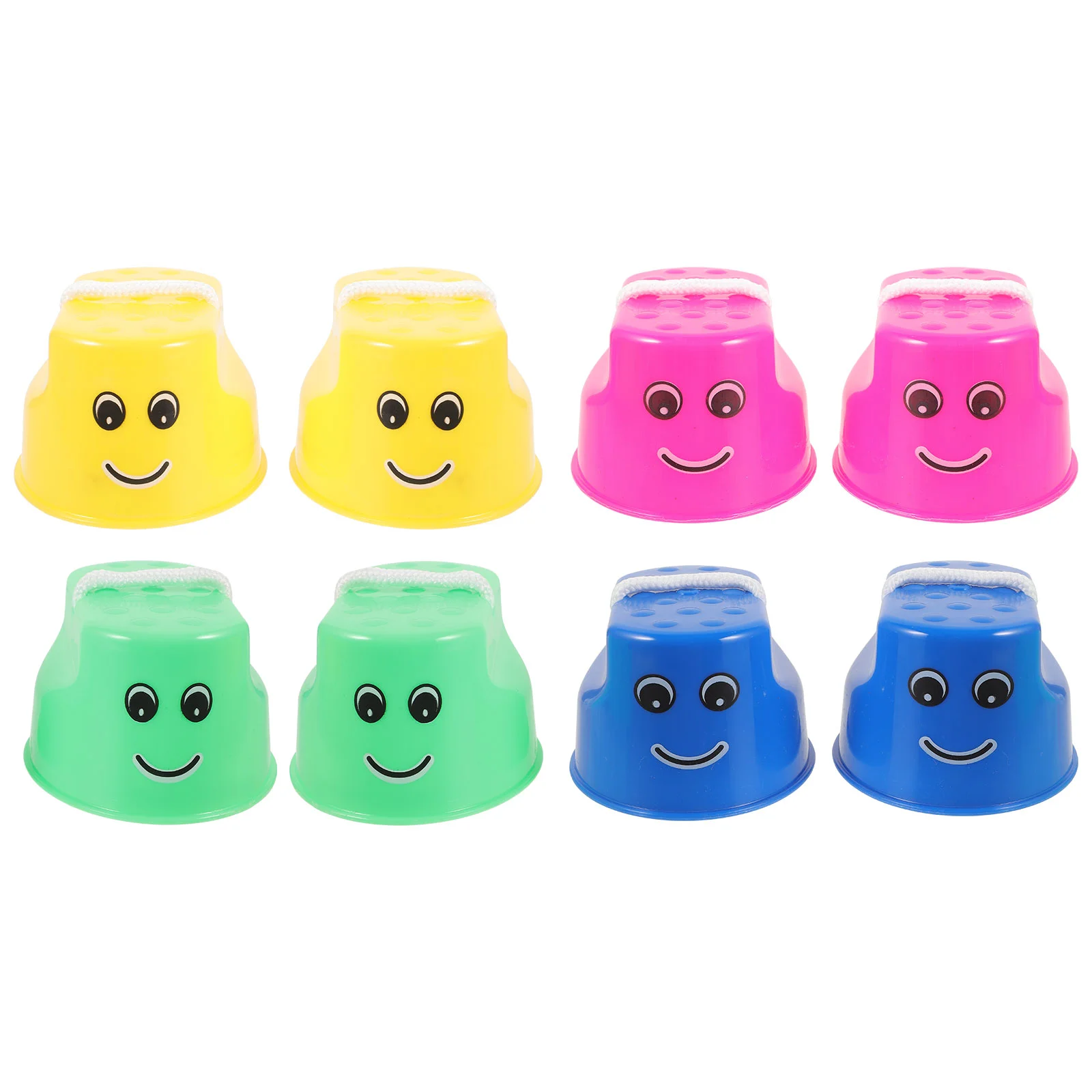 

8 Pcs Children's Stilts Training Toy Kids Plaything Balance Safe Abs Colorful Pail Ability Developing