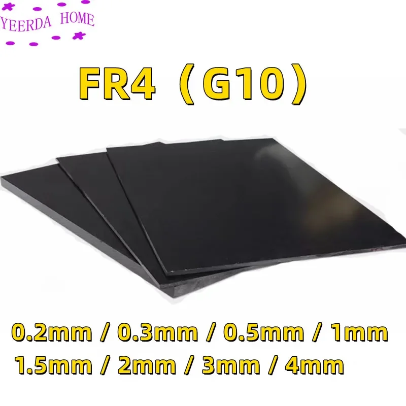 

Antistatic Black Glassfibre Template Board Sheet G10 Epoxy Glass Fiber FR4 Fibreglass Plate 3D printer Removable Platform