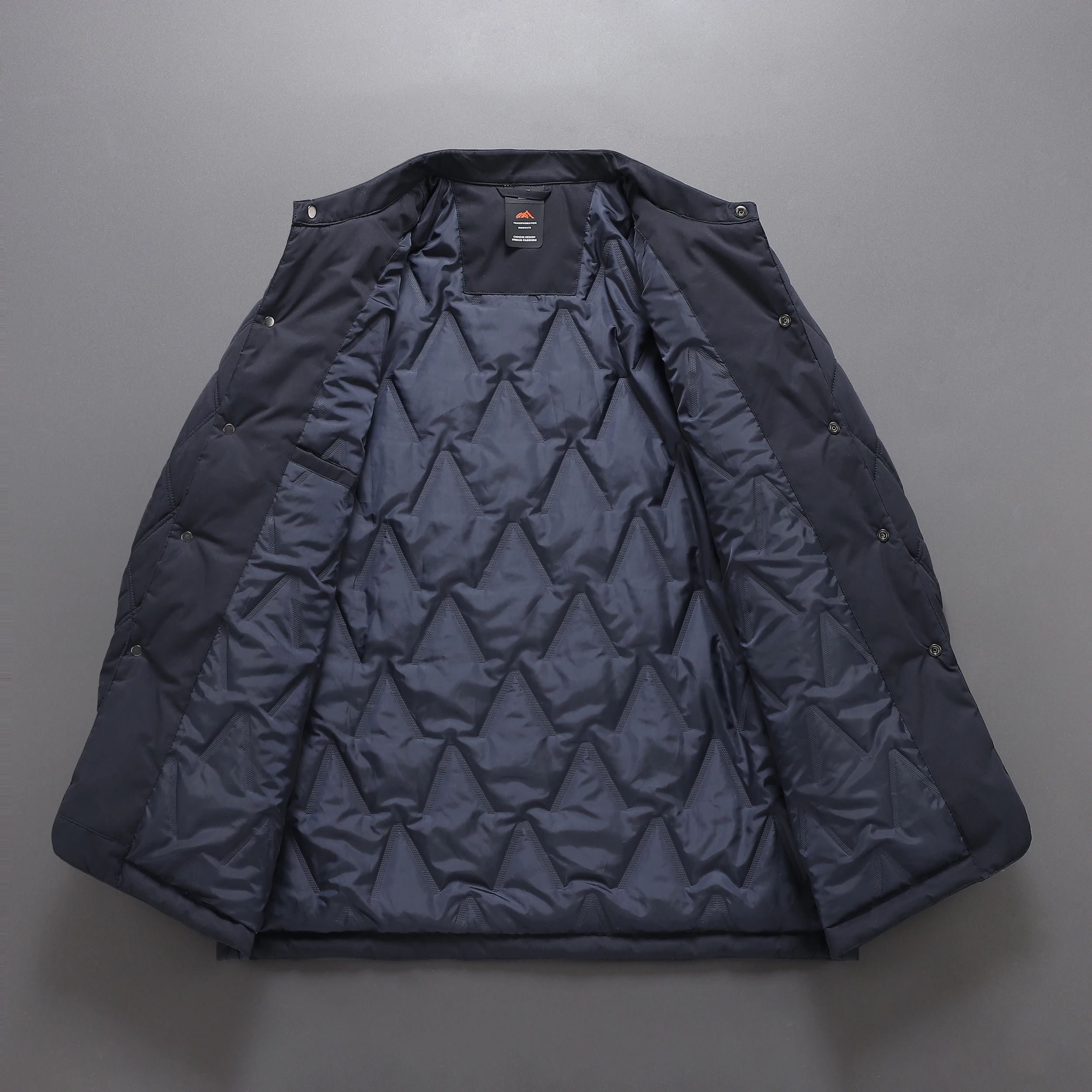 Autumn and winter middle-aged men warm collar business leisure dad padded clothes