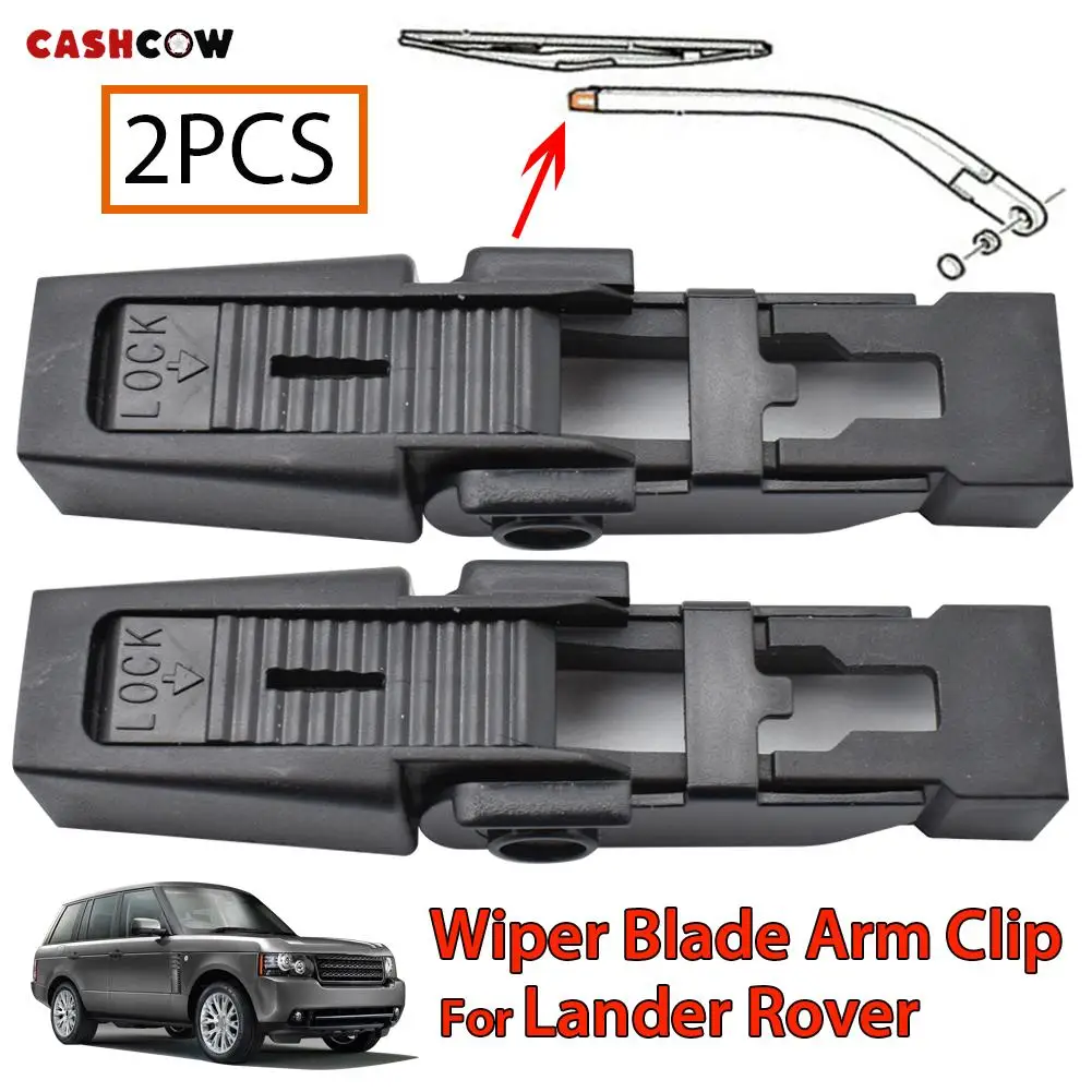 2X Front Wiper Arm Blade Clip Fixing Set For Land Rover Discovery II L318 Range Rover L322 OE# 61618231740 Car Replacement