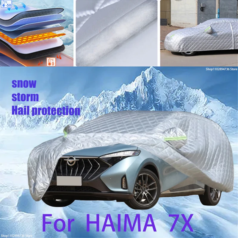 

For HAIMA 7X Outdoor Cotton Thickened Awning For Car Anti Hail Protection Snow Covers Sunshade Waterproof Dustproof