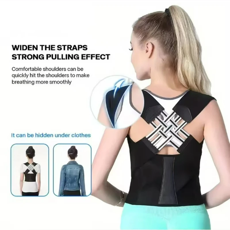 

Hunchback Correction Belts Body Posture Shaping Spinal Care Open Shoulders and Chest Out