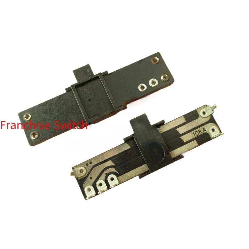 

50PCS Total Length 40MM Shank Height 4MM 10K A10K In-line Horizontal Dual Direct Sliding Potentiometer,