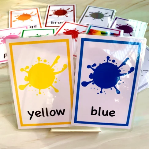 Baby Montessori Toys Emotion Weather Learning Card Cartoon English Flash Cards Kids Learning Toys Educational Toys for Children