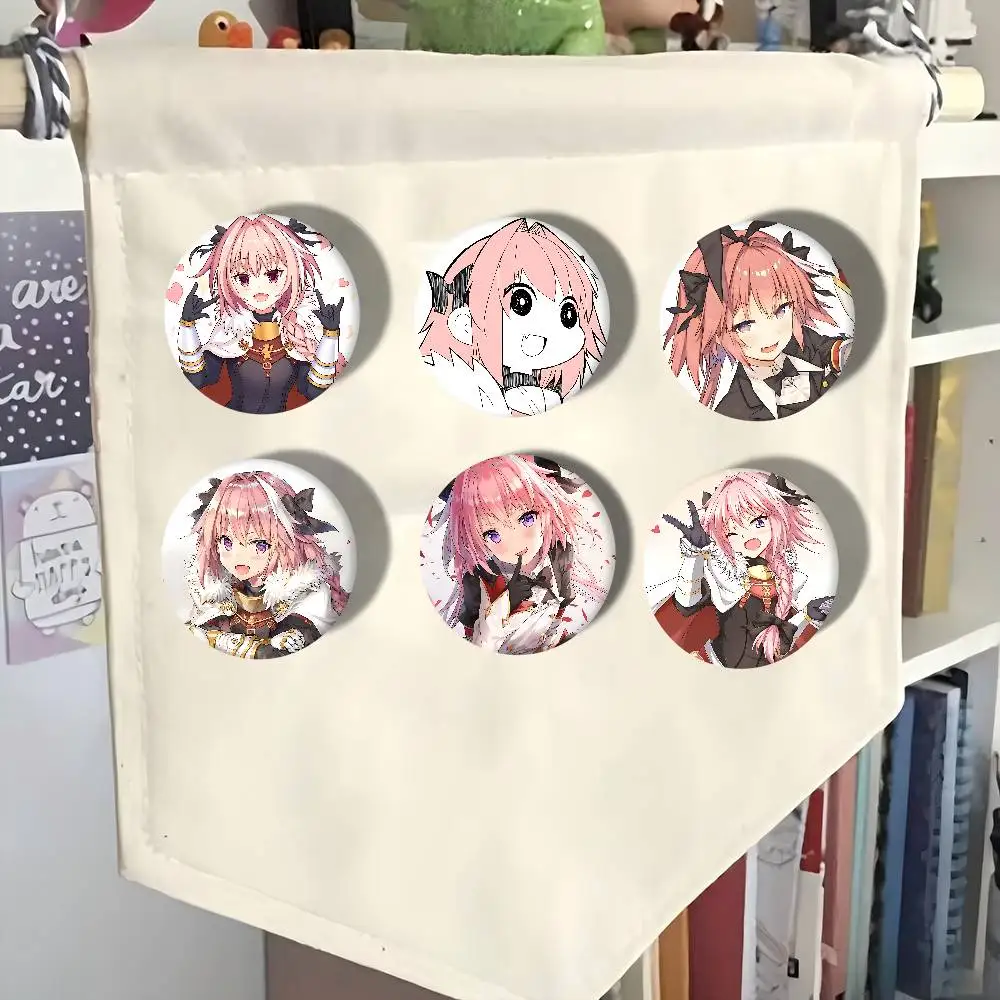 أنيمي مصير أبوكريفا Astolfo أنيمي زر دبوس اليدوية بروش للملابس الكرتون شارة ظهره الديكور مجوهرات اكسسوارات #3