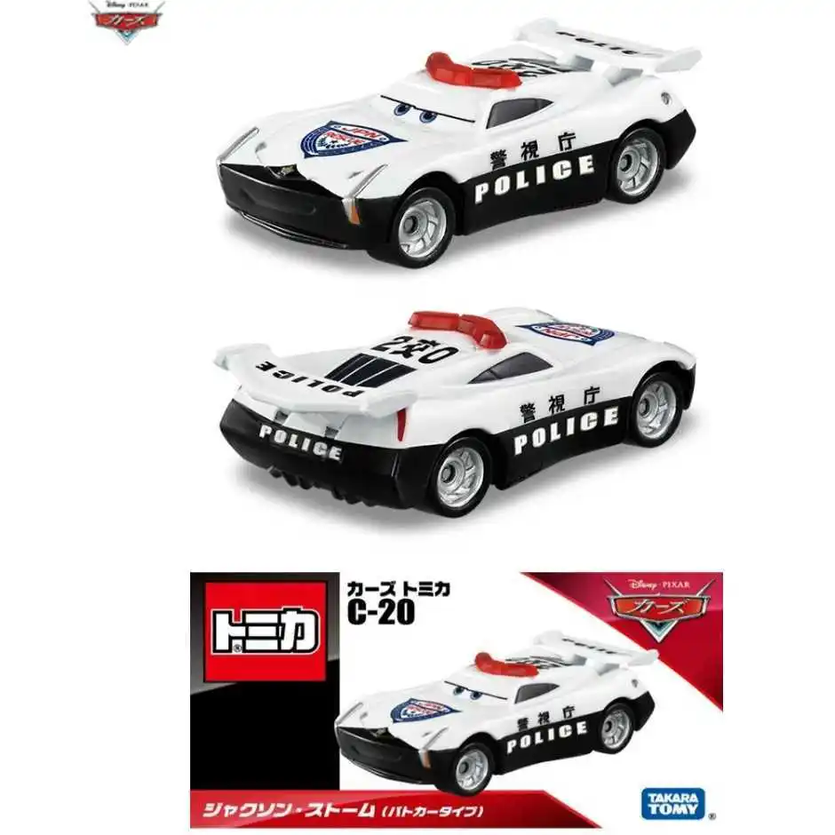 

New July TAKARA TOMY Tomica Disney Cars C-20 Black Thunder Police Diecast Car Model Toy