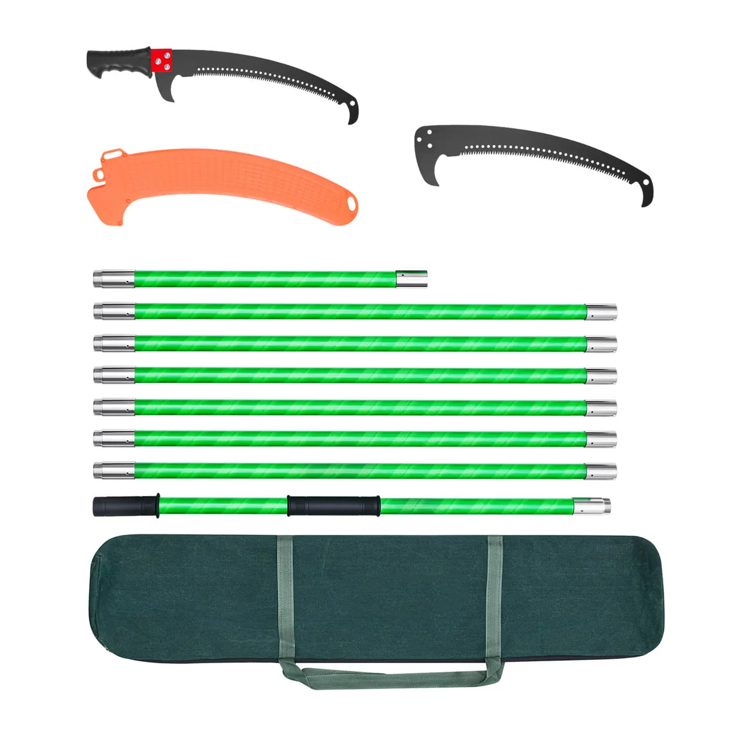 

Сучкорез ручной SucceBuy, телескопический, 3.87-27 футов, с острым лезвием из стали 65Mn, рукоятка из стекловолокна, для обрезки высоких веток