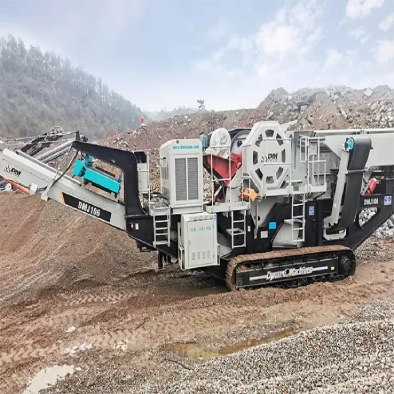 Shanghai Crushing Machine Manufacturer Portable Mobile Tracked Jaw Crusher Stone Ore Rock Mobile Jaw Crushing Station