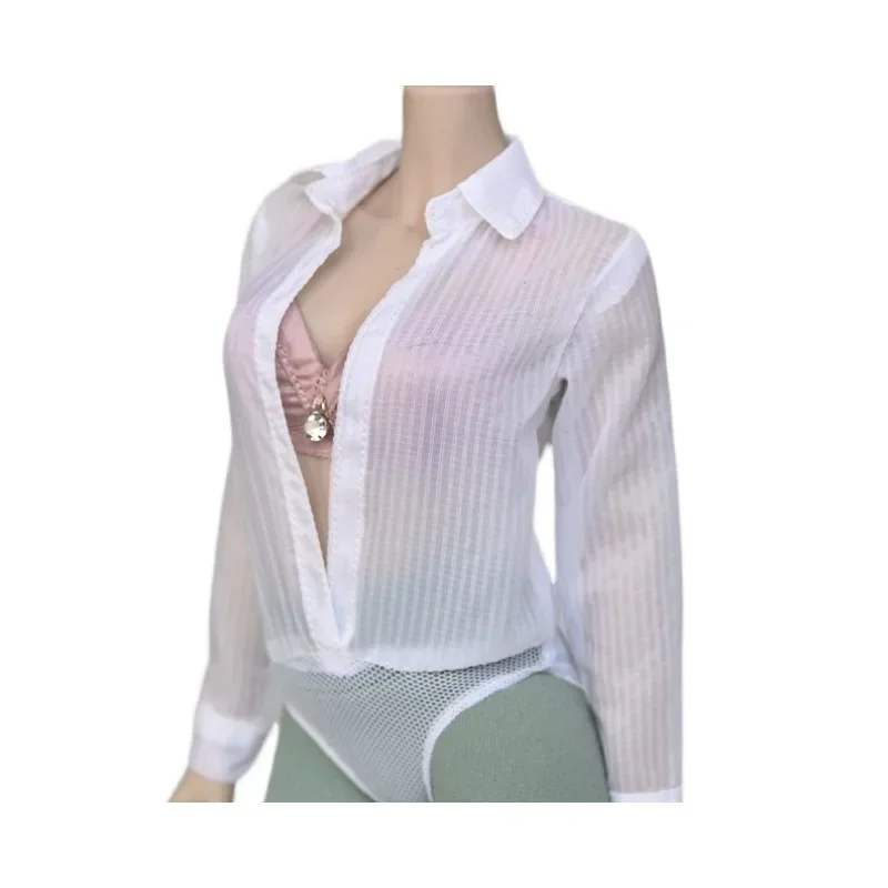 1/6 스케일 여성 군인 경량 반투명 셔츠 점프 슈트 의류 12 인치 액션 피규어 PH TBL 바디