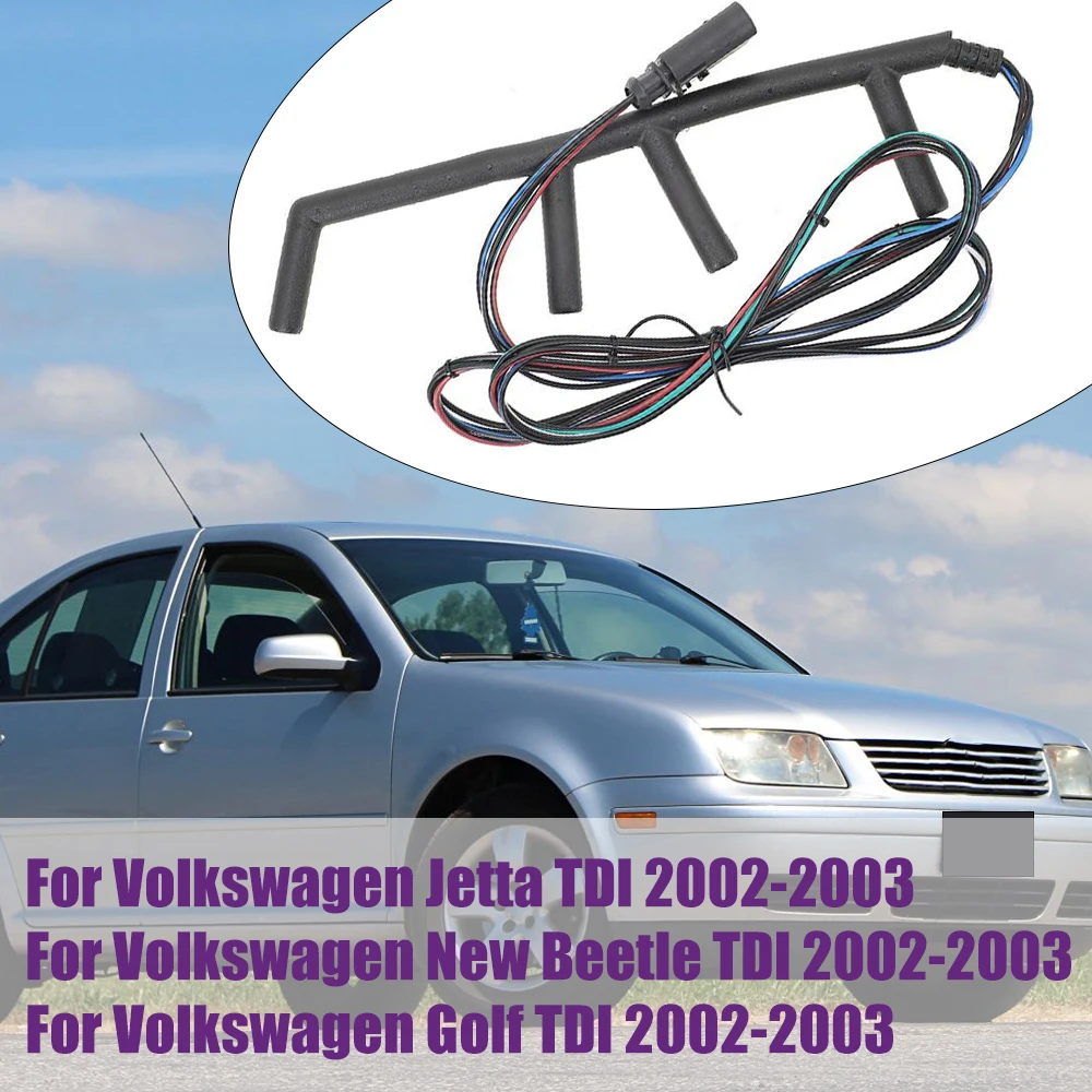 

4 Wire Crude Oil Glow Plug Wiring Harness For Volkswagen Jetta New Beetle Golf TDI 2002-2003 038971220C 904-090 038 971 220C
