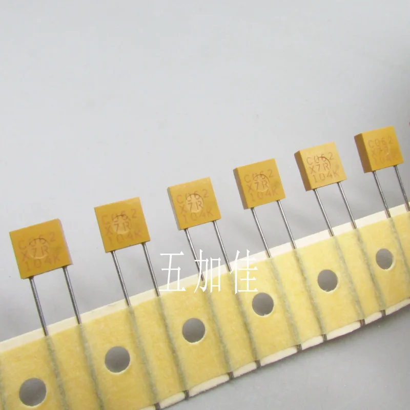5-30pcs 100V0.1UF 100V100NF square C062C104K1X5CA7301 X7R imported ceramic capacitors