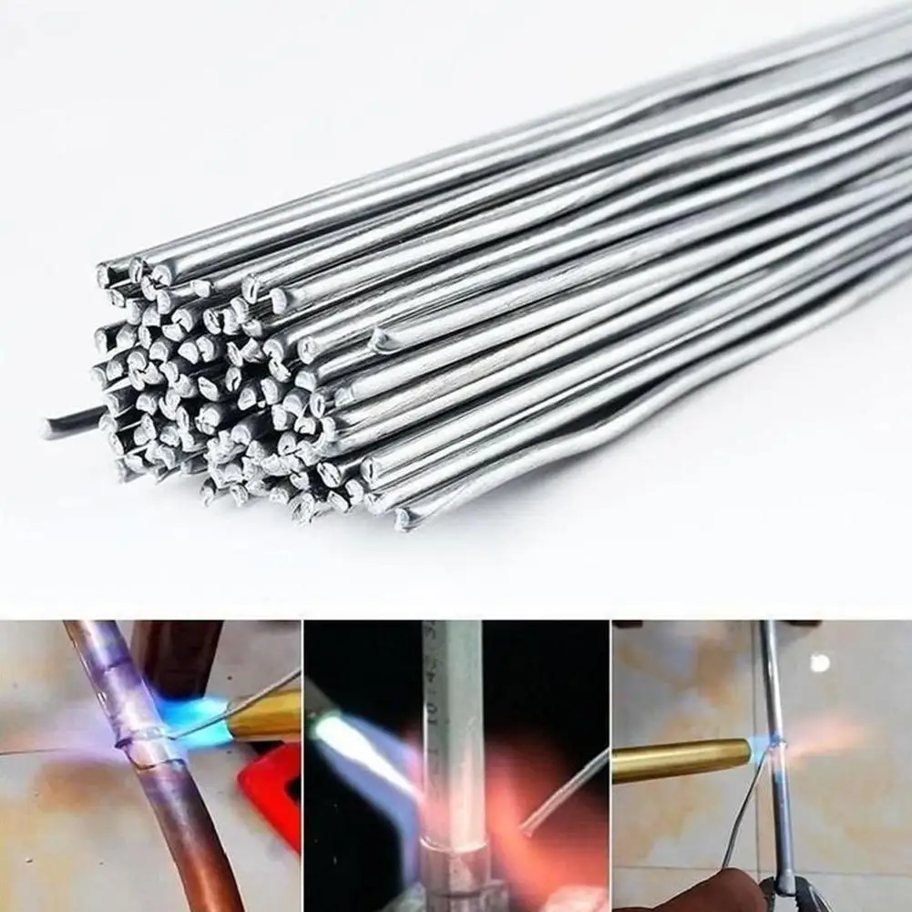 1/5/10/20pcs Low Temperature Aluminum Welding Wire Easy Melt Aluminum Welding Rods Weld Bars Cored Wire Rod Solder Tin Flux