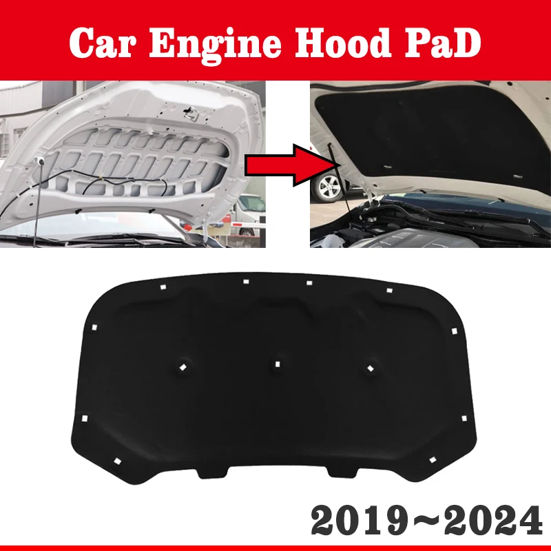 

Car Engine Hood Pads For Volkswagen Taos 2020 VW Tharu 2019-2024 Sound Insulation Heat Insulation Fireproof Pad Car Accessories