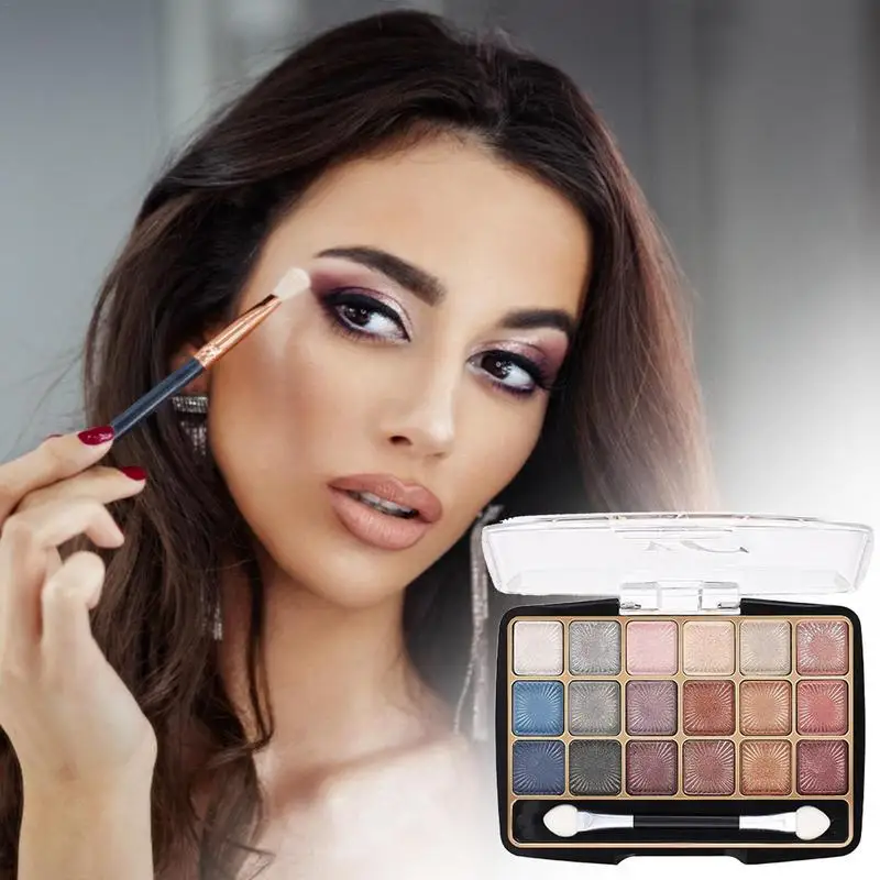 Shimmer Eyeshadow Palette Female Pearlescent Matte Eyeshadow Palette High Color Saturation Eye Makeup Tool For Weddings Parties