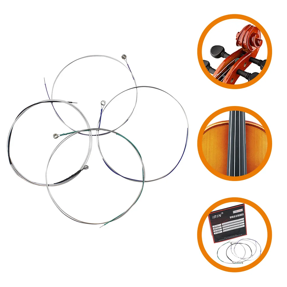 4 Pcs Viola V70 Strings Nickel Chromium Winding Set Accessory Nichrome Accessories Instrument