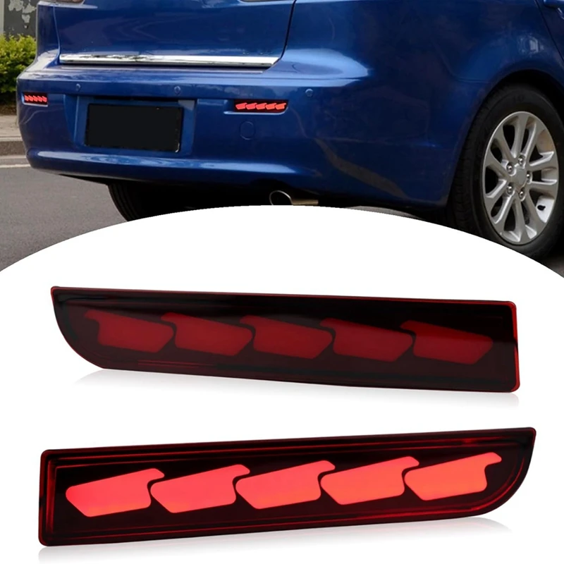 

Светодиодный отражатель заднего бампера, противотуманные фары для Mitsubishi Lancer 2008-2017 Evolution X 2008-2017 Outlander 2011-2012