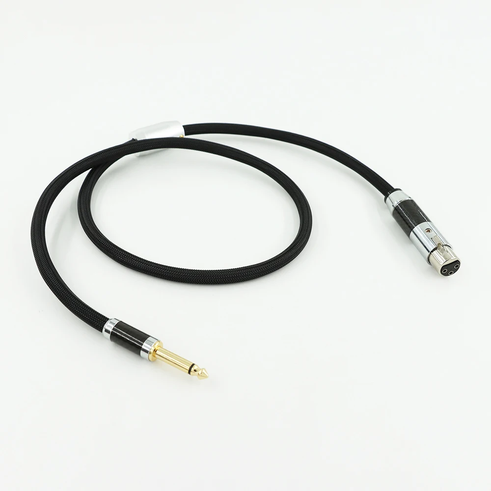 4N sterling silver sophomore core mono 6.5mm to XLR female plug microphone audio cable mixer sound card audio cable