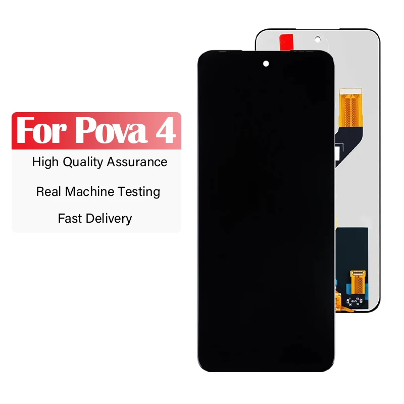 LCD Screen 6.82 inches For Tecno Pova 4 LCD Display LG7 LG7n Touch Screen Digitizer Assembly Replacement Parts For Pova4 Display