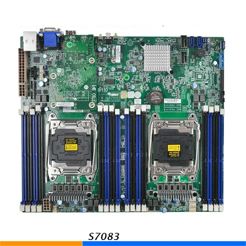 

X99 двусторонняя серверная материнская плата для TYAN S7083 C612 с поддержкой E5 2600 V3 V4, высокое качество, 95% новая